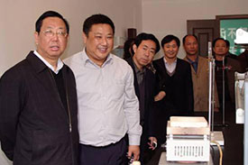 安徽省餐飲協會會長張會長,秘書長佘林明，米線董事長王仁等領導來我公司參考指導